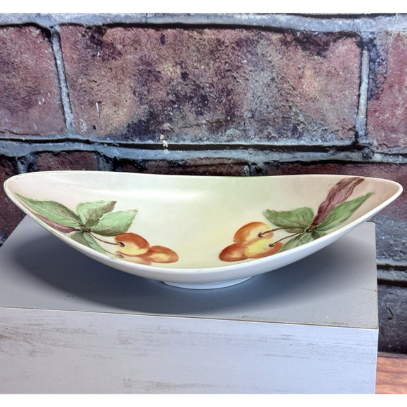 Rare Vtg Alka Kunst Bavaria West Germany Oblong Olive Dish Serving‎ Bowl MCM - Picture 2 of 6